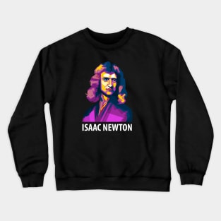 Isaac newton colorful art Crewneck Sweatshirt